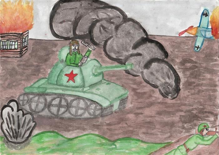 Правнуки рисуют победу